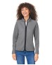 CORE365 CE72W Ladies' Venture Heathered Stripe Full-Zip