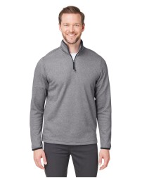 CORE365 CE73 Men's Venture Heathered Stripe Quarter-Zip