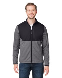 CORE365 CE74 Men's Venture Heathered Stripe Hybrid Jacket