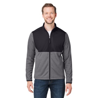 CORE365 CE74 Men's Venture Heathered Stripe Hybrid Jacket