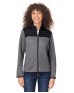 CORE365 CE74W Ladies' Venture Heathered Stripe Hybrid Jacket