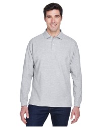 Devon & Jones D110   Men's Pima Pique Long-Sleeve Polo