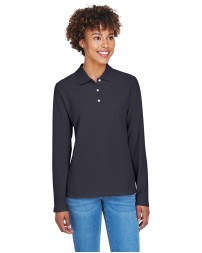 Devon & Jones D110W   Ladies' Pima Pique Long-Sleeve Polo