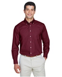 Devon & Jones D620   Men's Crown Collection Solid Broadcloth Woven Shirt