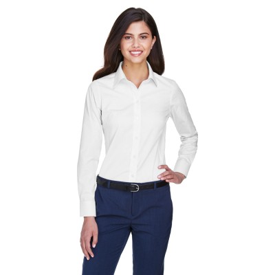 Devon & Jones D630W   Ladies' Crown Collection Solid Oxford Woven Shirt