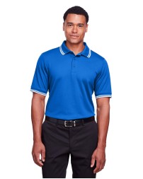 Devon & Jones DG20C   CrownLux Performance Men's Plaited Tipped Polo