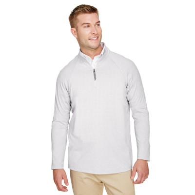 Devon & Jones DG480   CrownLux Performance Men's Clubhouse Micro-Stripe Quarter-Zip