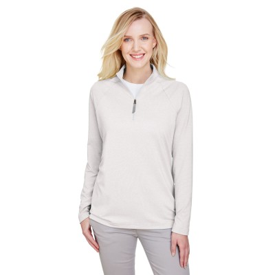 Devon & Jones DG480W   CrownLux Performance Ladies' Clubhouse Micro-Stripe Quarter-Zip