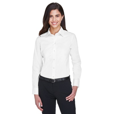 Devon & Jones DG530W   Ladies' Crown Collection Solid Stretch Twill Woven Shirt