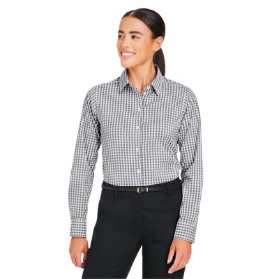 Devon & Jones DG536W   CrownLux Performance Ladies' Gingham Shirt