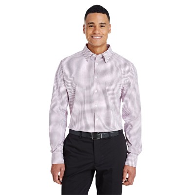 Devon & Jones DG540   CrownLux Performance Men's Micro Windowpane Woven Shirt