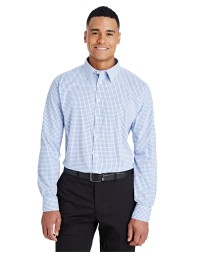 Devon & Jones DG540   CrownLux Performance Men's Micro Windowpane Woven Shirt