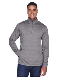 Devon & Jones DG798   Men's Newbury Melange Fleece Quarter-Zip