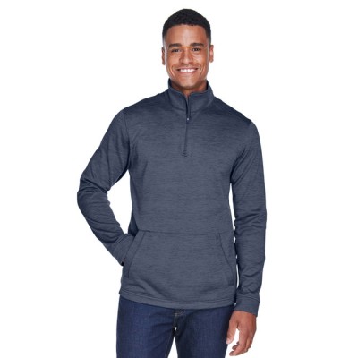 Devon & Jones DG798   Men's Newbury Melange Fleece Quarter-Zip