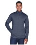 Devon & Jones DG798   Men's Newbury Melange Fleece Quarter-Zip