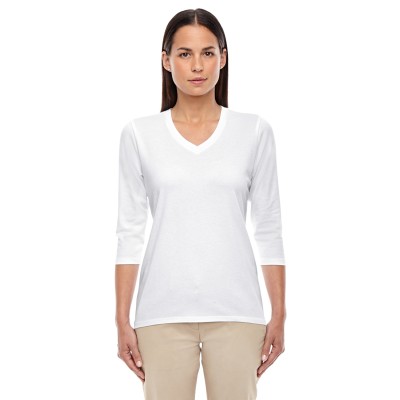 Devon & Jones DP184W   Ladies' Perfect Fit Bracelet-Length V-Neck Top