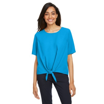 Devon & Jones DP617W   Ladies' Perfect Fit Tie-Front Blouse