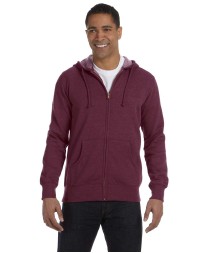 econscious EC5680   Unisex Heathered Full-Zip Hooded Sweatshirt