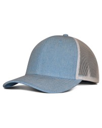 Fahrenheit F211   Heathered Cotton Polyester Trucker Hat