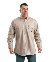 Berne FRSH10   Men's Flame-Resistant Button-Down Work Shirt