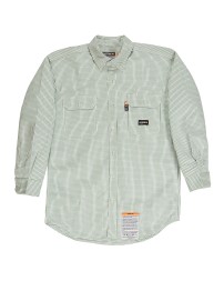 Berne FRSH21   Men's Flame-Resistant Down Plaid Work Shirt