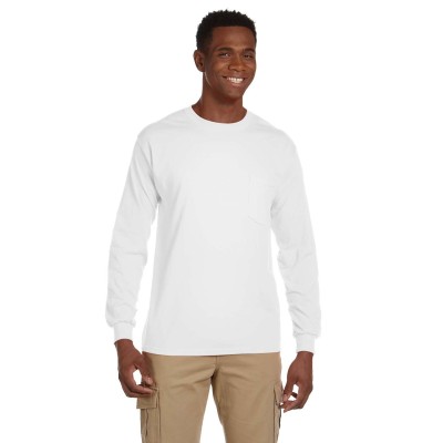 Gildan G241   Adult Ultra Cotton Long-Sleeve Pocket T-Shirt