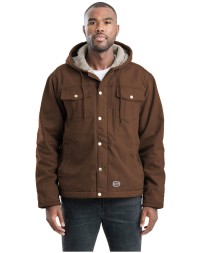 Berne HJ57   Men's Vintage Washed Sherpa-Lined Hooded Jacket