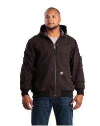 Berne HJ59   Men's Heartland Duck Flannel-Lined Hooded Jacket