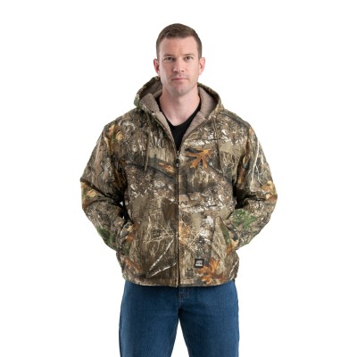 Berne HJ626   Men's Heartland Washed Duck Hooded Work Coat