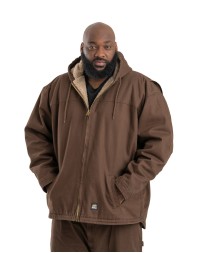 Berne HJ626   Men's Heartland Washed Duck Hooded Work Coat