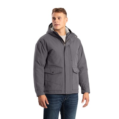 Berne HJ67   Men's Highland Quilt-Lined Micro-Duck Hooded Coat