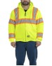 Berne HVJ571   Men's Hi-Vis Class 3 Hooded Active Jacket