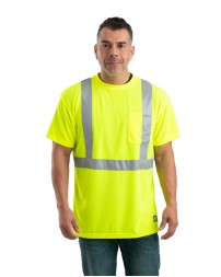 Berne HVK012   Men's Hi-Vis Class 2 Performance Pocket T-Shirt