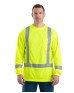 Berne HVK013   Men's Hi-Vis Class 3 Performance Long Sleeve Pocket T-Shirt