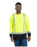 Berne HVK018   Men's Hi-Vis Class 3 Color Blocked Long-Sleeve T-Shirt