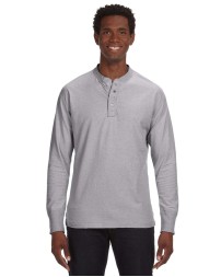 J America JA8244   Men's Vintage Brushed Jersey Henley