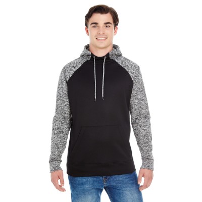 J America JA8612   Adult Colorblock Cosmic Pullover Hooded Sweatshirt