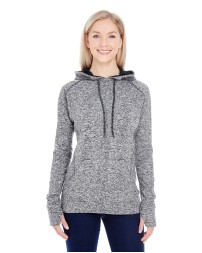 J America JA8616   Ladies' Cosmic Contrast Fleece Hooded Sweatshirt