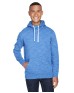 J America JA8677   Adult Melange Fleece Pullover Hooded Sweatshirt