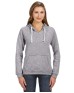 J America JA8836   Ladies' Sydney Brushed V-Neck Hooded Sweatshirt