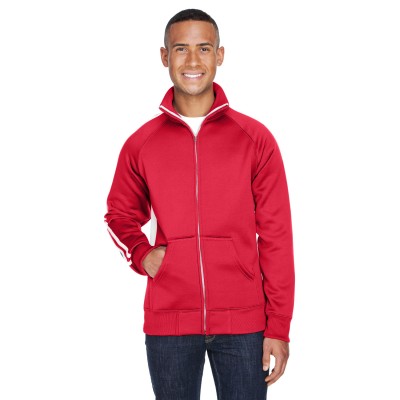 J America JA8858   Adult Vintage Poly Fleece Track Jacket