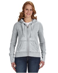 J America JA8913   Ladies' Zen Full-Zip Fleece Hooded Sweatshirt