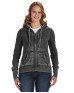 J America JA8913   Ladies' Zen Full-Zip Fleece Hooded Sweatshirt