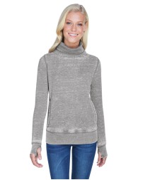 J America JA8930   Ladies' Zen Fleece Cowl Neck