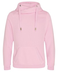 Just Hoods By AWDis JHA021   Men's Heavyweight Cross Over Neck Hooded Sweatshirt