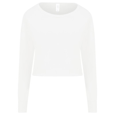 Just Hoods By AWDis JHA035   Ladies' Cropped Pullover Sweatshirt