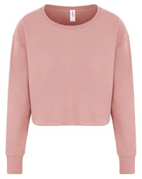 Just Hoods By AWDis JHA035   Ladies' Cropped Pullover Sweatshirt