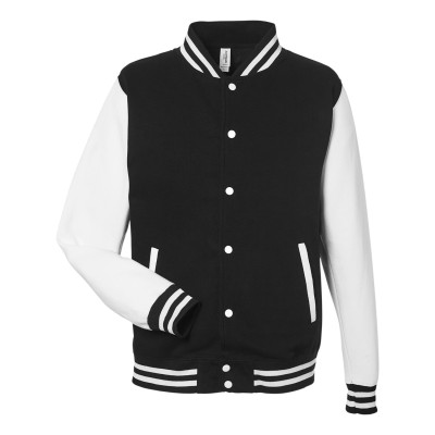 Just Hoods By AWDis JHA043   Men's 80/20 Heavyweight Letterman Jacket