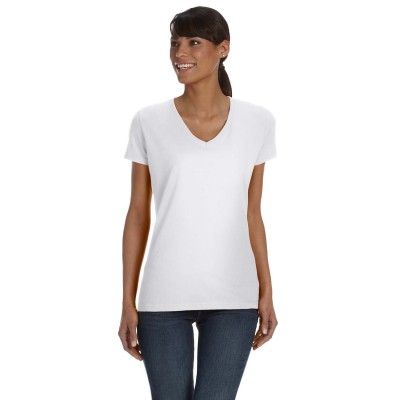 Fruit of the Loom L39VR   Ladies' HD Cotton V-Neck T-Shirt