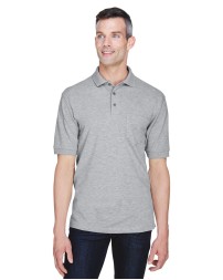 Harriton M265P   Men's Easy Blend Polo with Pocket